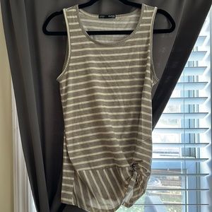 Femme by Tresics Tank - SMALL - GRAY & WHITE